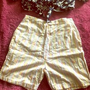 1950s multicolor cotton shorts